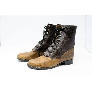 A Jama Product laceup Kiltie Boots Leather 5148 India no insoles?